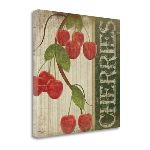 Cherries 2 Wrapped Canvas Print Living Room Wall Art