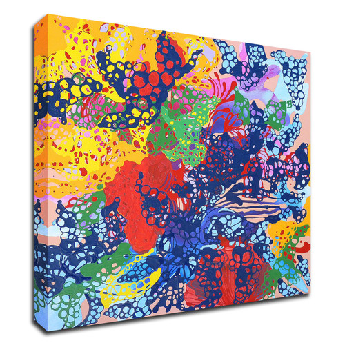Curly Cue Wrapped Canvas Print Wall Art