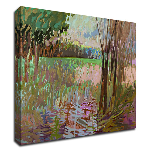 "View From The Roadside" Wrapped Canvas Print Wall Art