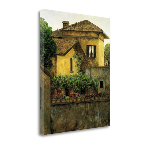 Golden Villa 3 Wrapped Canvas Print Living Room Wall Art