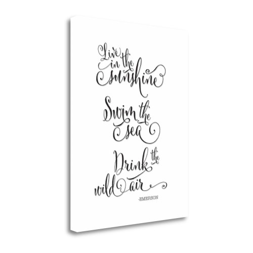 Emerson Live 1 Wrapped Canvas Print Living Room Wall Art