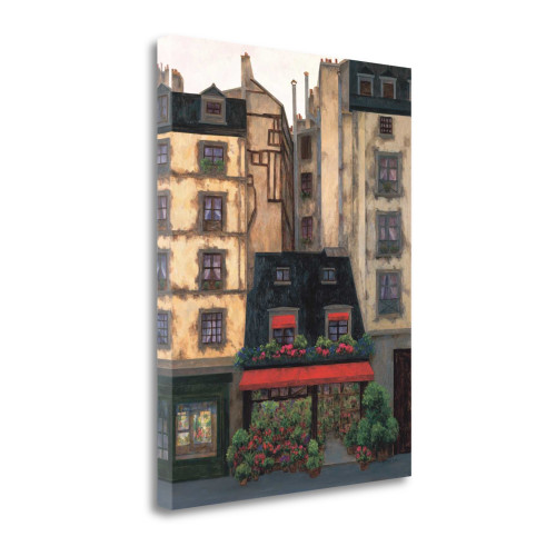Flowers On The Boulevard I Wrapped Canvas Print Living Room Wall Art