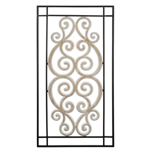 Modern Wooden Scroll Wall Decor