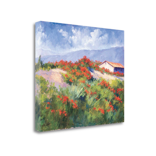 Spring Poppies 2 Wrapped Canvas Print Living Room Wall Art