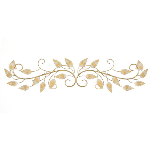 Brushed Gold Over The Door Metal Wall Decor
