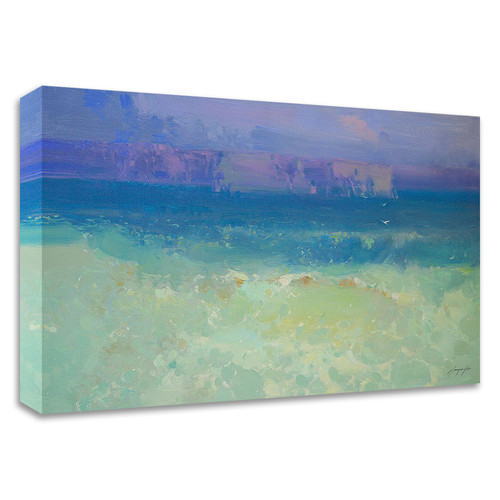 "Waves - Pacific Highway" Wrapped Canvas Print Wall Art