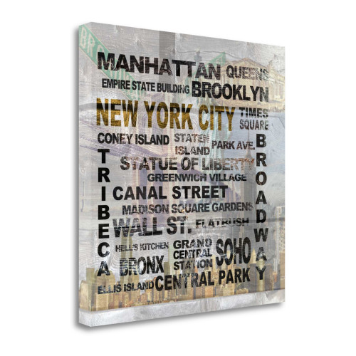 New York City 1 Wrapped Canvas Print Wall Art