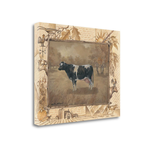Cow Wrapped Canvas Print Living Room Wall Art