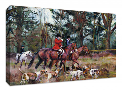 Foxhunt 1 Wrapped Canvas Print Wall Art