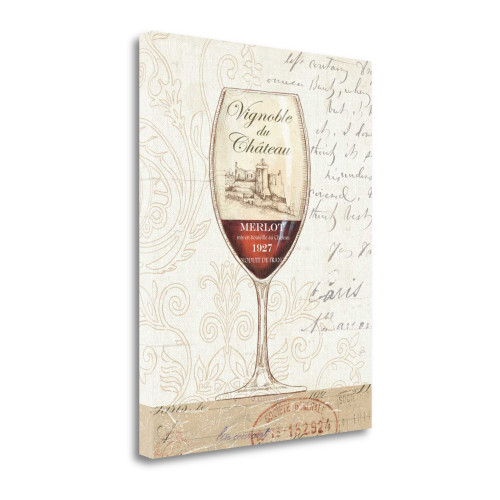 Wine 1 Wrapped Canvas Print Living Room Wall Art