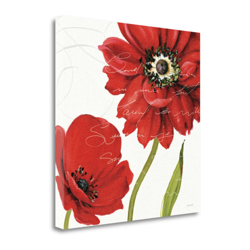 Rouge Paris I Wrapped Canvas Print Living Room Wall Art