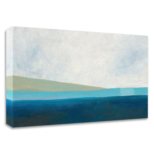 "Layered Earth 3" Wrapped Canvas Print Wall Art