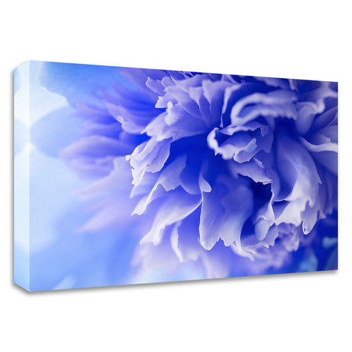"Blue Flower" Wrapped Canvas Print Wall Art
