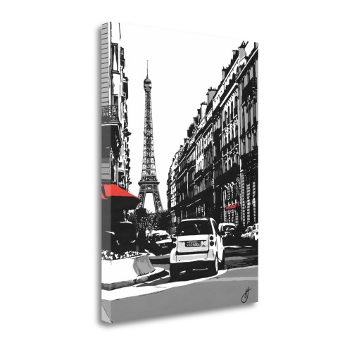 Paris II Wrapped Canvas Print Living Room Wall Art
