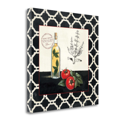 Basil And Tomatoes 2 Wrapped Canvas Print Living Room Wall Art