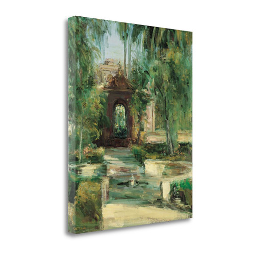 Fuentes Y Jardines 4 Wrapped Canvas Print Wall Art