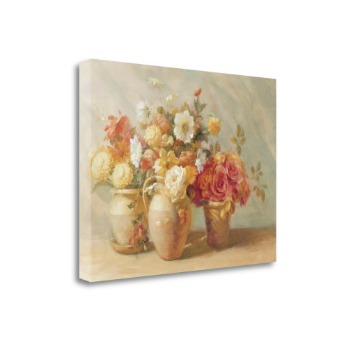 Sunny Bouquet 3 Wrapped Canvas Print Living Room Wall Art
