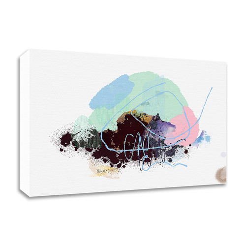 Eggplant Abstract Wrapped Canvas Print Wall Art