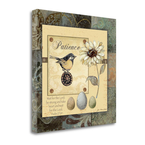 Patience 2 Wrapped Canvas Print Living Room Wall Art