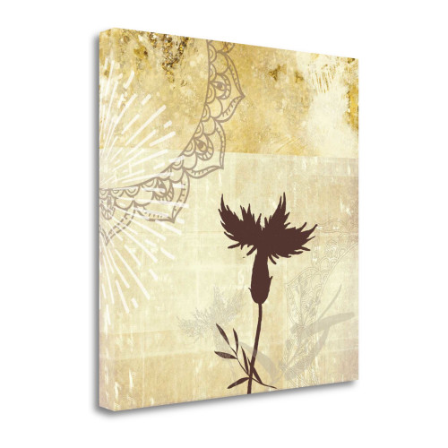 Golden Henna Breeze 2 Wrapped Canvas Print Living Room Wall Art