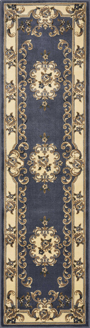 2' x 8' Blue Medallion Runner Rug
