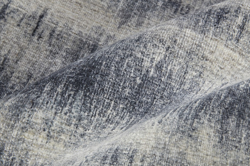 10' X 14' Ivory And Blue Abstract Hand Woven Area Rug
