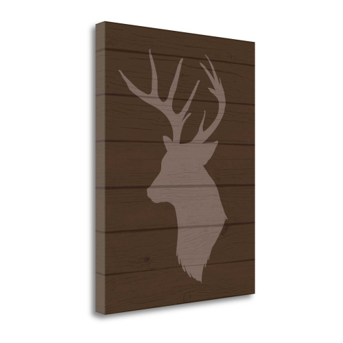 Deer II Wrapped Canvas Print Living Room Wall Art