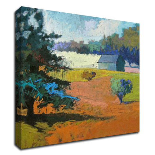 "Paysage Cinq" Wrapped Canvas Print Wall Art