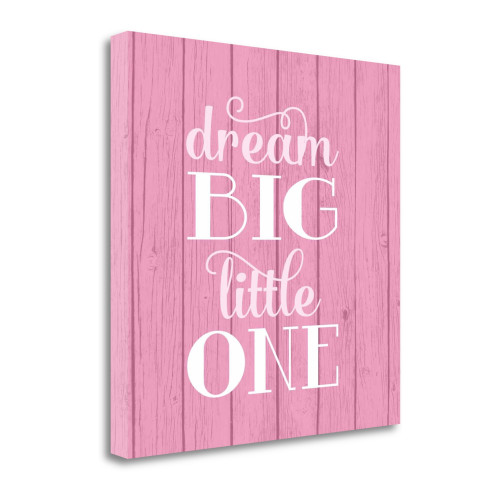Dream Big Girl 1 Wrapped Canvas Print Living Room Wall Art