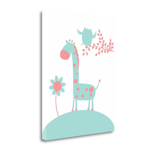 Giraffe 5 Wrapped Canvas Print Living Room Wall Art