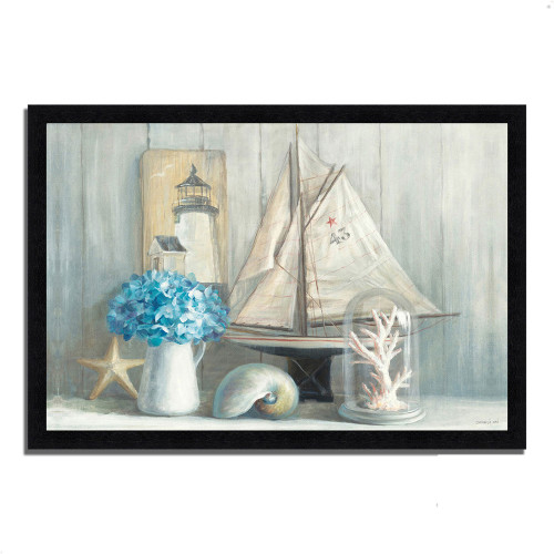 Summer House 14 Black Picture Frame Print Wall Art