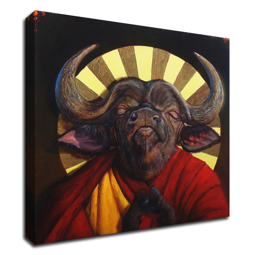 "Holy Cow Ii" Wrapped Canvas Print Wall Art