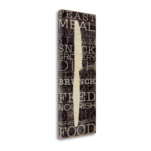 Kitchen Words III Wrapped Canvas Print Living Room Wall Art