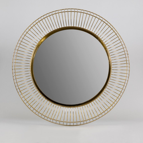 Gold Mirrored Iron Wall Decor
