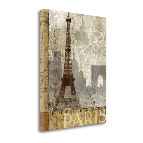 April In Paris 11 Wrapped Canvas Print Wall Art