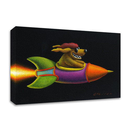 Rocket Dog Wrapped Canvas Print Wall Art