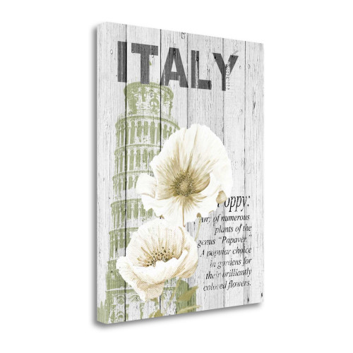 Italy Poppies 2 Wrapped Canvas Print Wall Art