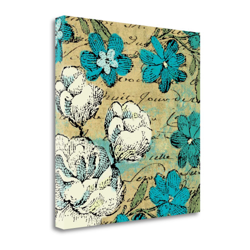 Poetique II Wrapped Canvas Print Living Room Wall Art