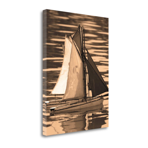 Les Petits Bateaux Ii Wrapped Canvas Print Wall Art