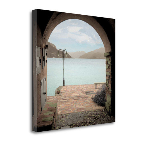 Lakeside Portal Promenade 1 Wrapped Canvas Print Living Room Wall Art