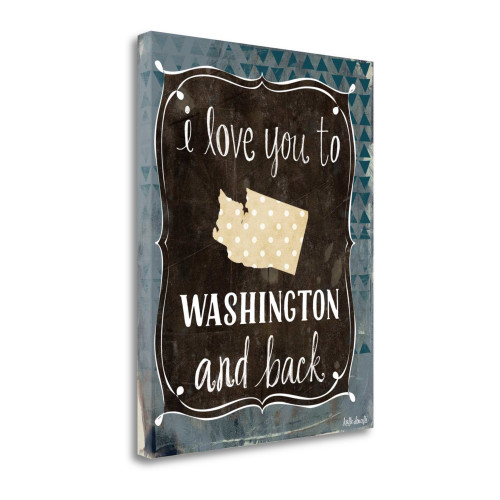 Washington And Back Wrapped Canvas Print Living Room Wall Art