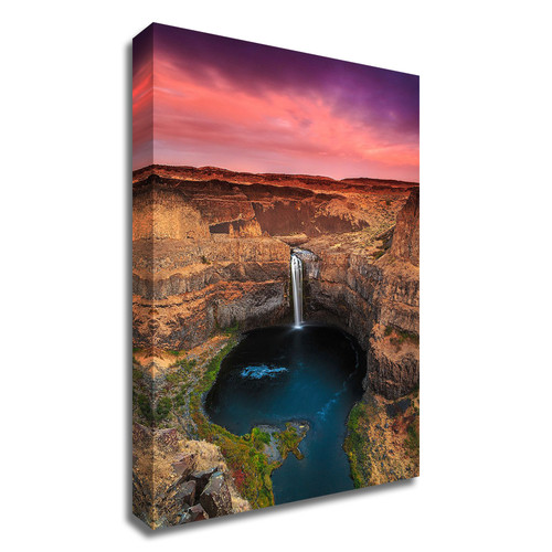 "Palouse Falls" Wrapped Canvas Print Wall Art