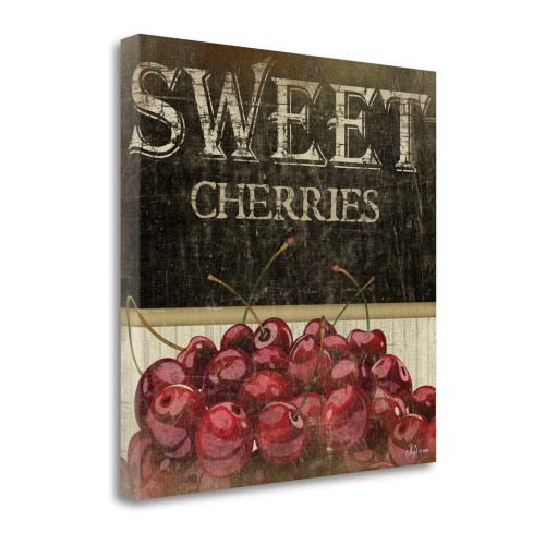 Sweet Cherries 1 Wrapped Canvas Print Living Room Wall Art