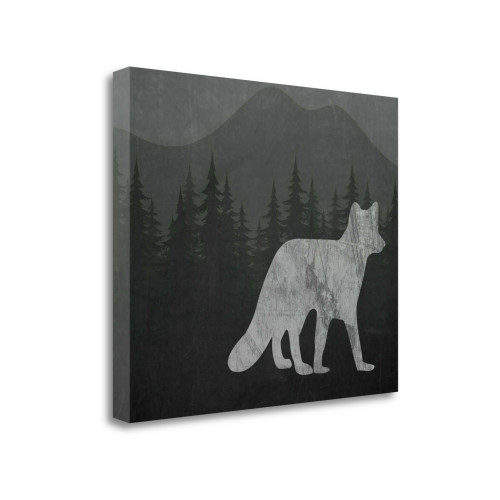 Chalkboard Fox 1 Wrapped Canvas Print Living Room Wall Art