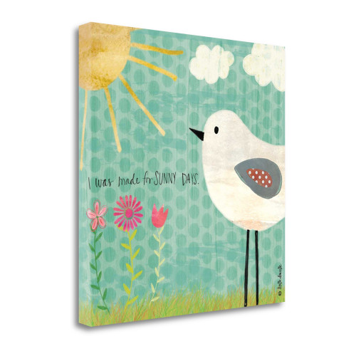 Sunny Days 4 Wrapped Canvas Print Living Room Wall Art