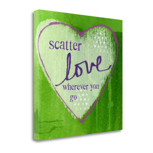 Scatter Love 4 Wrapped Canvas Print Living Room Wall Art
