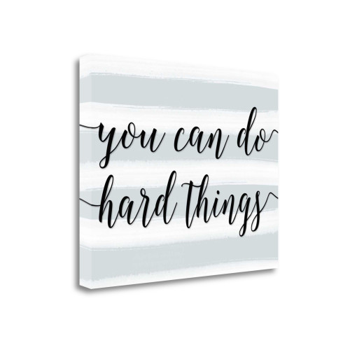 You Can Do Hard Things 3 Wrapped Canvas Print Living Room Wall Art