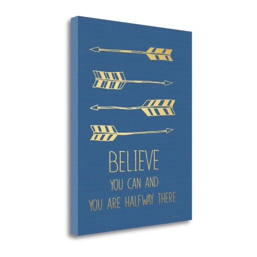 Believe 31 Wrapped Canvas Print Living Room Wall Art