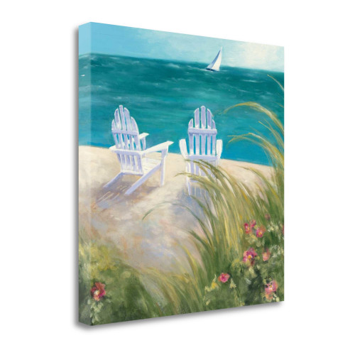 Regatta I Square Wrapped Canvas Print Living Room Wall Art