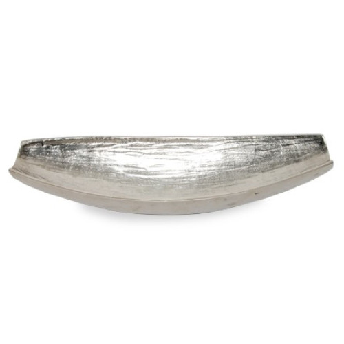 Silver Boat Shaped Modern Bowl